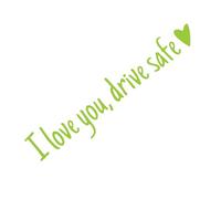I Love You Drive Safe Sticker, Pegatinas Y Calcomanías Personalizadas Para Mujeres, Me Encanta Que Manejen Letras De Emblema Impermeable Seguro Para El Parachoques De Ventana Decoración Exterior