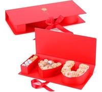 I Love You for Flowers Empty Valentine Boxes ''i Love U'' Letter Floral Fillable Box Empty Cardboard Gift Box with Lids,with Ribbon,for Valentines Mothers Day Wedding Anniversary Birthday