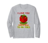 I Love You from My Head To-Ma-Toes (Declaración Divertida) Manga Larga