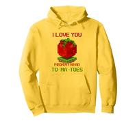 I Love You from My Head To-Ma-Toes (gráfico de Tomate de 8 bits) Sudadera con Capucha