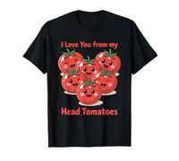 I Love You from My Head Tomatoes Juego de Palabras Lindo Veggie Camiseta