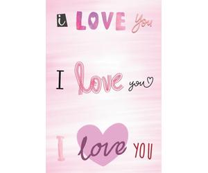 I Love You Journal, Notebook, or Diary - Valentine's, Wedding, Anniversary, Best Friend, Birthday, Christmas/Holiday, Self Care Gifts for Kids/Teens/Women/Men, or Party Favors/Decorations