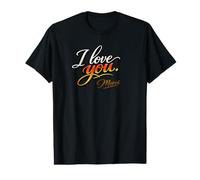 I Love You. Merci., Amor Elegante Camiseta gráfica económica