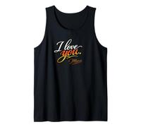 I Love You. Merci., Amor Elegante Camiseta sin Mangas