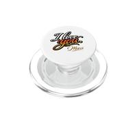 I Love You. Merci., Amor Elegante PopSockets PopGrip para MagSafe