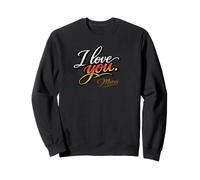I Love You. Merci., Amor Elegante Sudadera