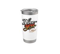 "I Love You. Merci.", Amor Elegante Vaso térmico de acero inoxidable de doble pared