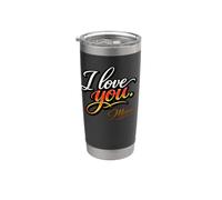 "I Love You. Merci.", Amor Elegante Vaso térmico de acero inoxidable de doble pared