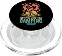 I Love You More Than Camping - Casi Retro PopSockets PopGrip para MagSafe