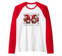 I Love You More The End I Win Gnomes For Valentines Couple Camiseta Manga Raglan