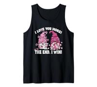 I Love You More The End I Win Valentines GNOME Couple Camiseta sin Mangas