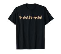 I Love You San Valentín ASL Lenguaje de señas Corazones Camiseta