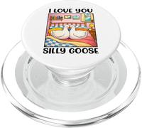 I Love You Silly Goose Romantic Couples Boyfriend Girlfriend PopSockets PopGrip para MagSafe