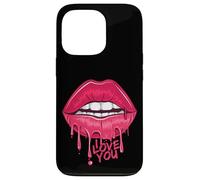 I Love You T-shirt, Pink Lips, Women Printed Design Lips Carcasa para iPhone 13 Pro