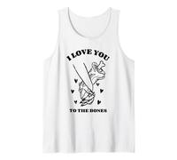 I Love You To The Bones (Declaración de amor y gráfico) Camiseta sin Mangas