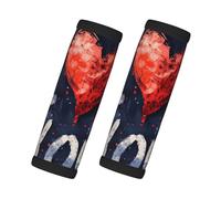 I Love You Words with Hearts - Protectores de asa de coche con estampado de palabras con corazones (2 unidades) de agarre suave antideslizante