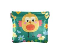 I Love Your Valentine - Monedero de piel para mujer, diseño de pájaro de dibujos animados, organizador de dinero para mujer, Amo tu pájaro de dibujos animados de San Valentín, 1 size, Arte impreso