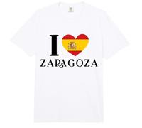 I Love Zaragoza España Corazón Bandera España Comfort Colors Adult Heavyweight T-Shirt