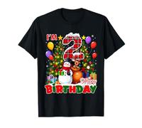 I’m 2 Happy 2nd Birthday Christmas Snowman Reindeer Kids Camiseta