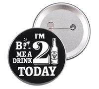 I’m 21 Buy Me A Drink Today Broche, 5,8cm Insignia de 21 Cumpleaños Unisex de Decoración Fiesta