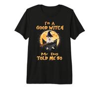 I’m a Good Witch My Dog Told Me So Corgi Dog Hallowwen Camiseta Premium
