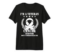 I’m A Veteran and Cancer Survivor Don’t Underestimate Me Camiseta Premium