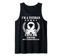 I’m A Veteran and Cancer Survivor Don’t Underestimate Me Camiseta sin Mangas