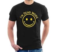 I’M Dead Inside T-Shirt Printed tee Graphic Top for Men Black M