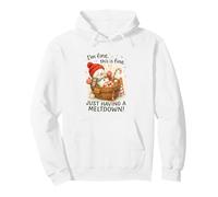 I’m Fine This Is Fine Snowman Just Having A Meltdown Sudadera con Capucha