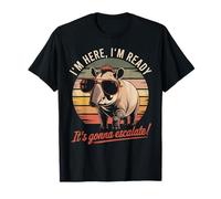 I’m Here I’m Ready It’s Gonna Escalate Retro Tapir Camiseta
