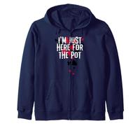 I’m Just Here for The Pot: Funny Poker Quote Design Sudadera con Capucha