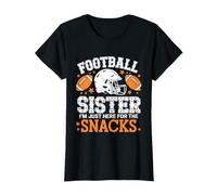 I’m Just Here For The Snacks Game Day Football Sister Camiseta