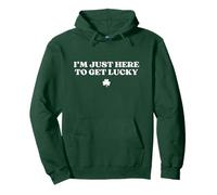 I’m Just Here To Get Lucky Hoodie Funny St Patricks Day Sudadera con Capucha