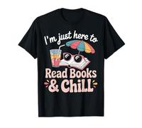 I’m Just Here to Read Books & Chill Reading Teacher Summer Camiseta