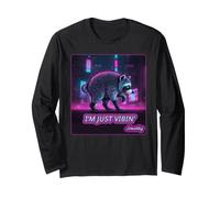 I’m Just Vibin’ Jimothy Viral Raccoon tee Raccoon Seattle Manga Larga