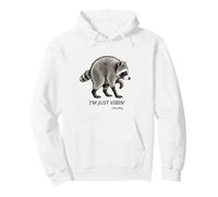 I’m Just Vibin’ Jimothy Viral Raccoon tee Raccoon Seattle Sudadera con Capucha