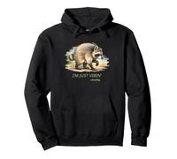 I’m Just Vibin’ Jimothy Viral Raccoon tee Raccoon Seattle Sudadera con Capucha