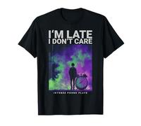 I’M Late I Don’T Care Memephis Phonk Urban Anime Moodwear Camiseta