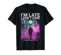 I’M Late I Don’T Care Phonk Anime Urban Attitude Moodwear Camiseta