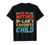 I’m My Mother In Law’s Favorite Child Funny Retro Vintage Camiseta