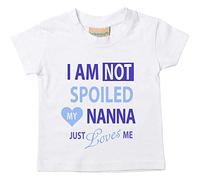 I 'm No Perder Mi Nanna Sólo Loves ME Camiseta de niños para bebé disponible en tamaños 0 - 6 meses a 14 - 15 años Nieto blanco blanco Talla:24-36 Months