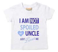 I 'm No Perder Mi tío sólo Loves ME Camiseta de niños para bebé disponible en tamaños 0 - 6 meses a 14 - 15 años sobrino blanco blanco Talla:9-11 años