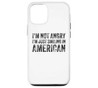 I’m Not Angry I’m Just Smiling In American For Men Women Carcasa para iPhone 12/12 Pro