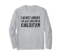 I’m Not Angry I’m Just Smiling In American For Men Women Manga Larga