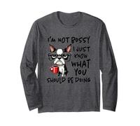 I´m Not Bossy - Compañeros de Trabajo Que Dicen la Cita de Boss Coffee Office Manga Larga