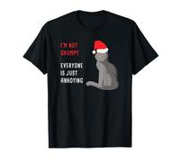 I’m Not Grumpy - Everyone is Just Annoying! Christmas Cat Camiseta