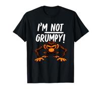 I’m Not Grumpy Funny Angry Monkey Men Women Kids Camiseta