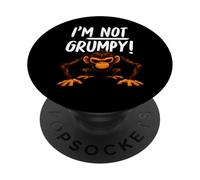 I’m Not Grumpy Funny Angry Monkey Men Women Kids PopSockets PopGrip Adhesivo