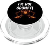I’m Not Grumpy Funny Angry Monkey Men Women Kids PopSockets PopGrip para MagSafe