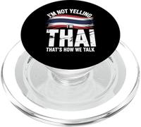 I’m Not Yelling I’m Thai That's How We Talk Thailand Flag PopSockets PopGrip para MagSafe